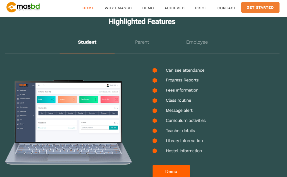 Education Management Automation System EMASBD