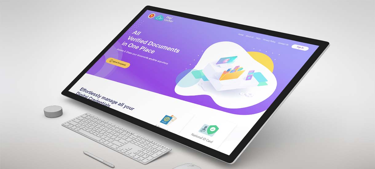 Digi Locker Website UI/UX Design